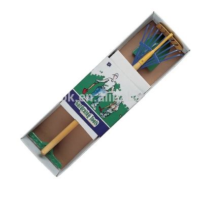 10pcs 정원 손 도구 세트 긴 나무 손잡이 다기능 및 사용자 정의 지원