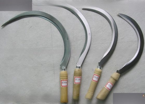 45cm 부착되지 않은 강철 블레이드 시크 정원 농업 수확 나무 손잡이